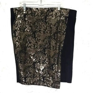 Lane Bryant Metallic‎ mini Skirt